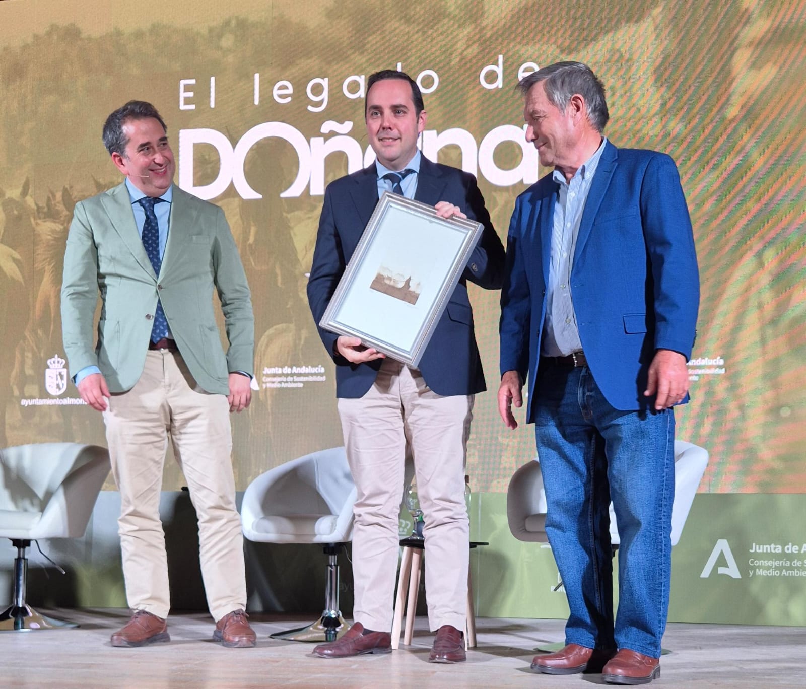 El viceconsejero, Sergio Arjona, en su participación en la mesa redonda de 'El legado de Doñana'.