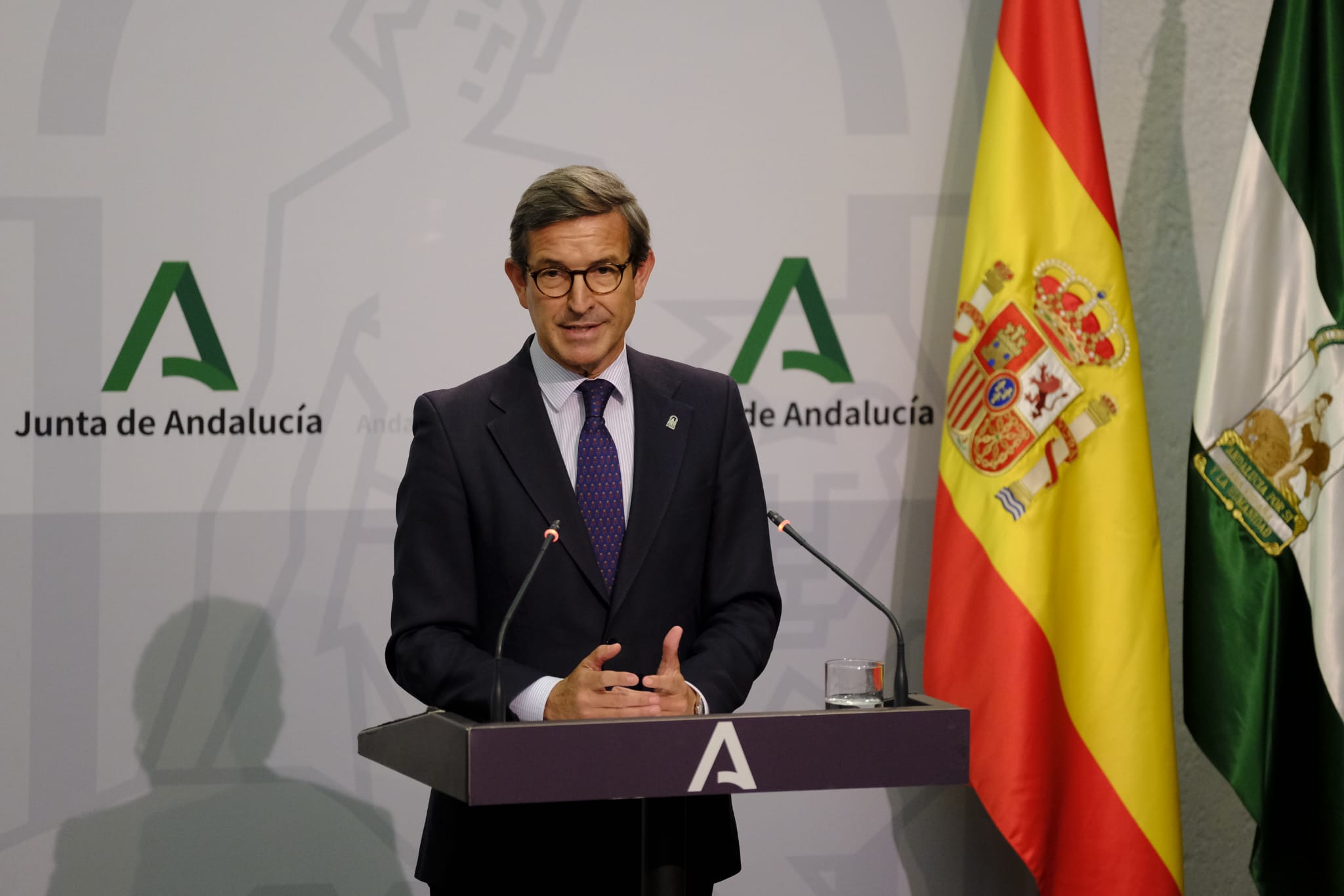 El consejero de Industria, Energía y Minas, Jorge Paradela, en rueda de prensa tras el Consejo de Gobierno.