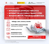 Incluye  un total de 225 plazas gratuitas para formarse en las tecnologías más demandadas actualmente.