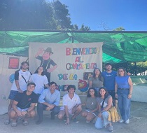 Han acudido al campamento de verano el director general del IAJ y la coordinadora provincial de Huelva