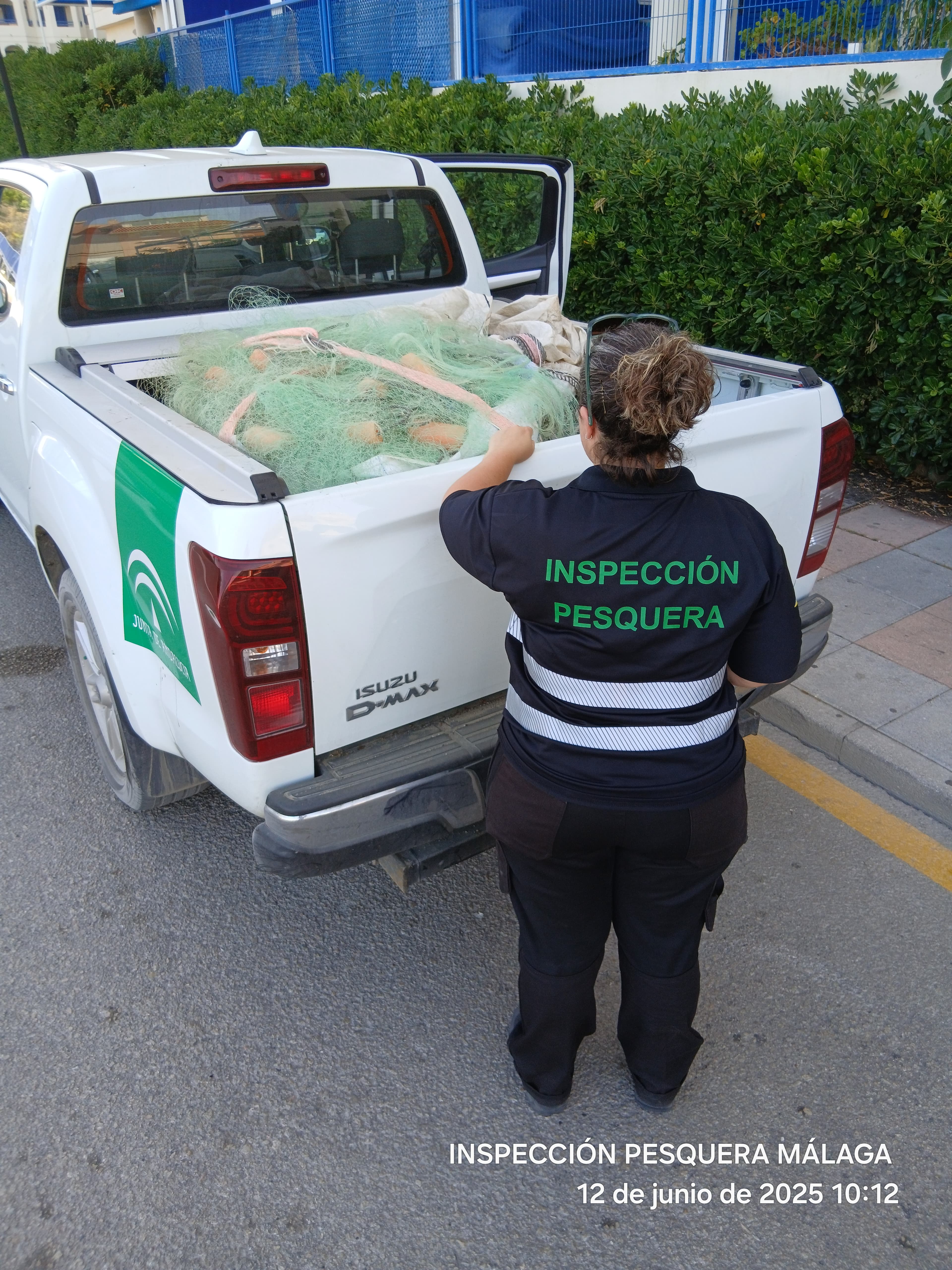 Imagen del operativo de Inspección Pesquera y el Seprona en el que se incautaron artes de pesca ilegales