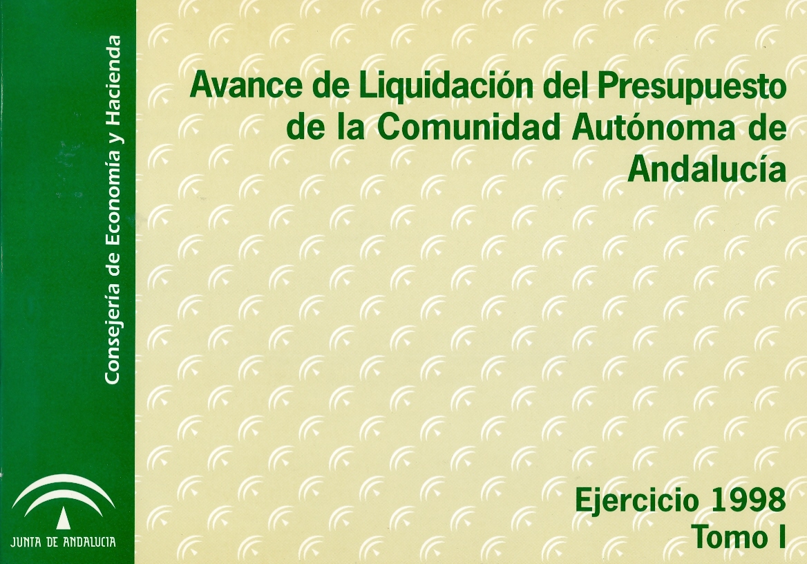 Avance de liquidación del Presupuesto - Andalucía - 1998