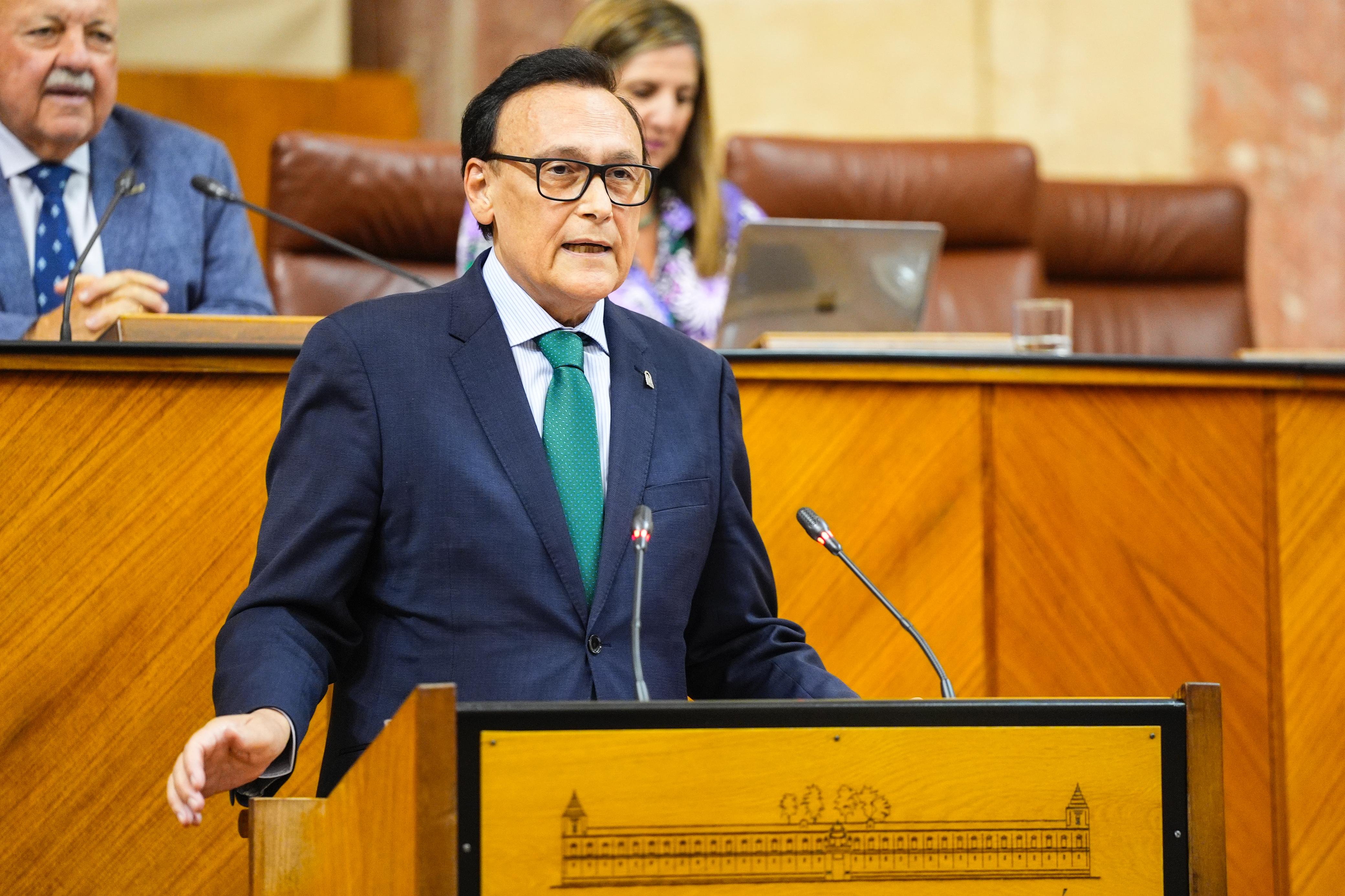Villamandos en el pleno del Parlamento