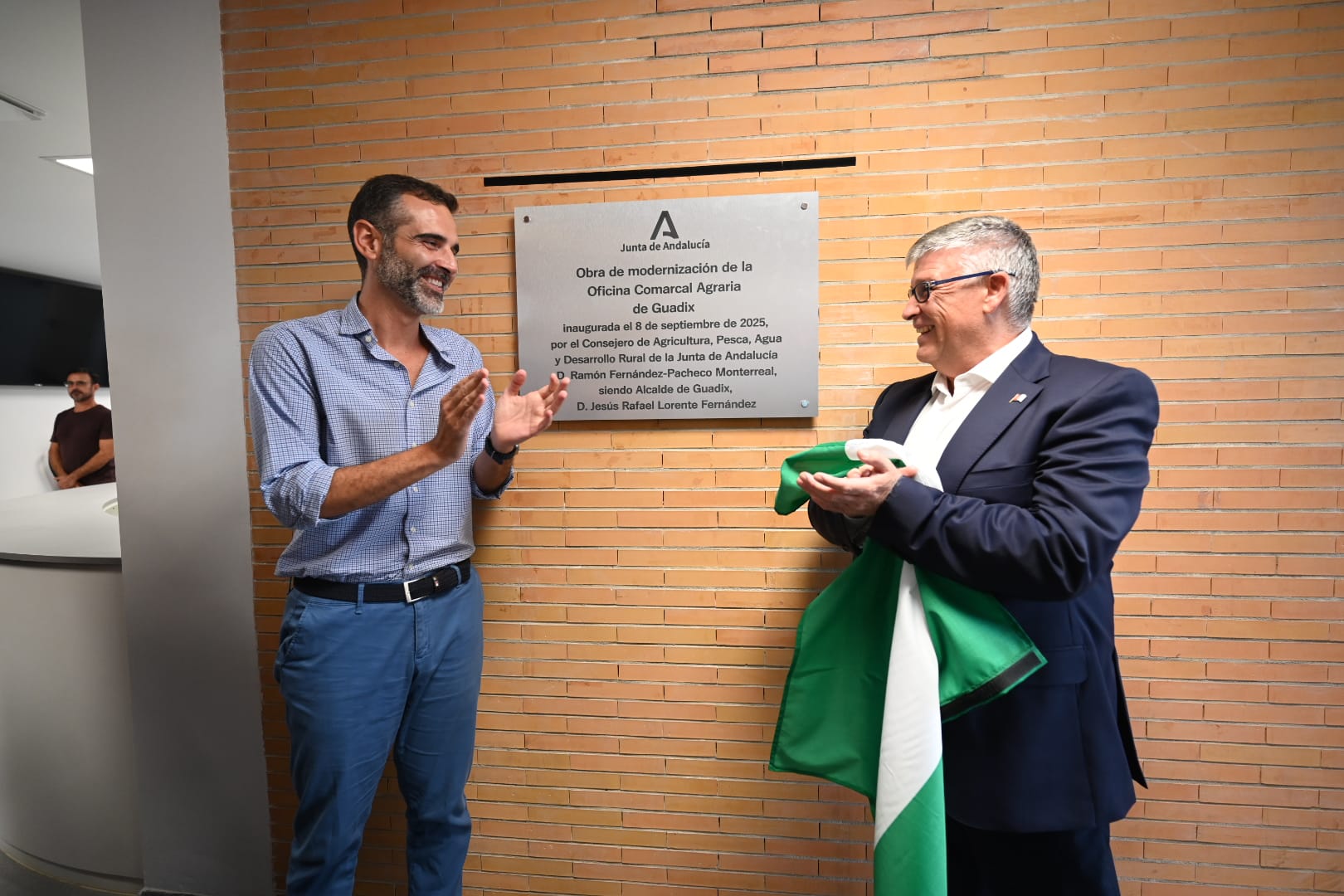 Ramón Fernández-Pacheco, en la inauguración de las obras de reformas de la OCA de Guadix
