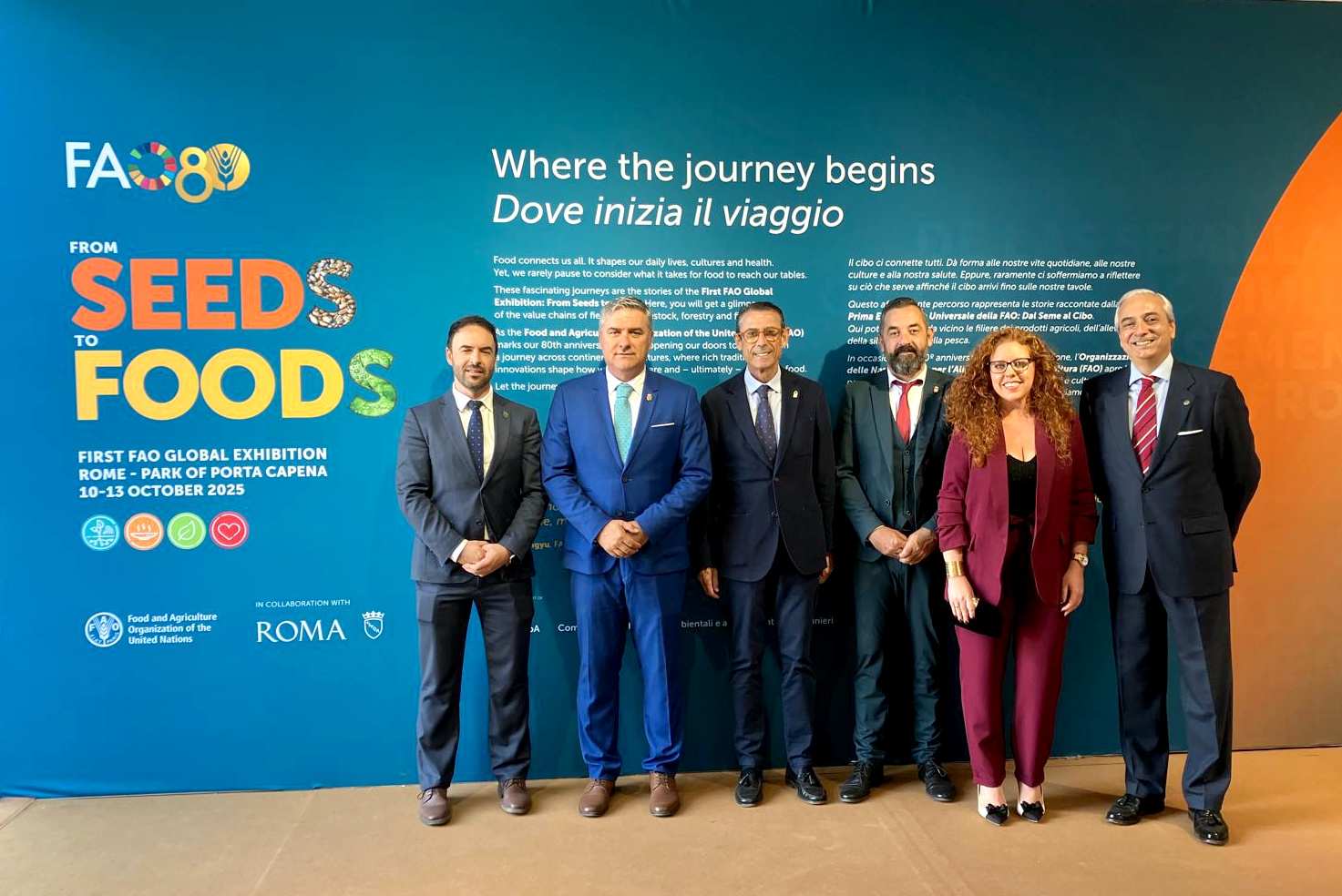 El delegado territorial de Agricultura asiste a la Exposición Mundial de la FAO para difundir los valores del Sipam 'Uva Pasa de Málaga'