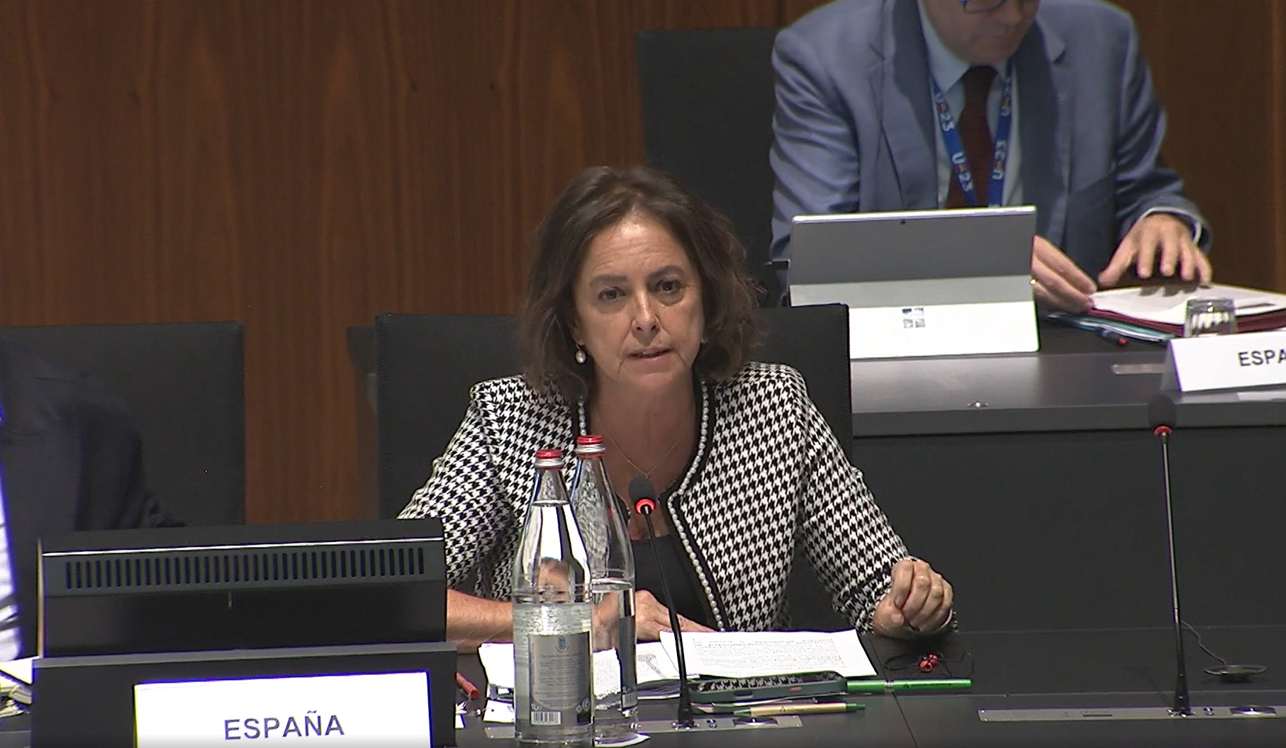 Catalina García interviene en el Consejo de Medio Ambiente de la Unión Europea celebrado en Luxemburgo.