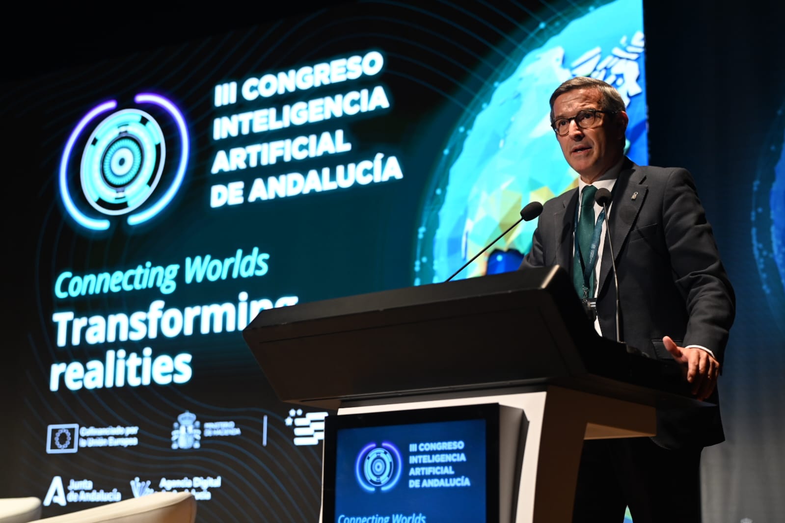 Momento de la inauguración del III Congreso de Inteligencia Artificial de Andalucía en Granada.