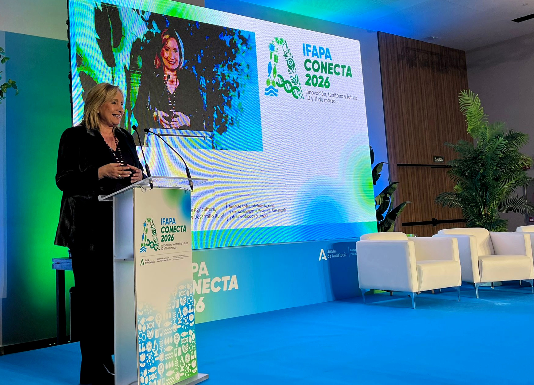 La viceconsejera de Agricultura interviene en la inauguración del primer congreso IFAPA Conecta