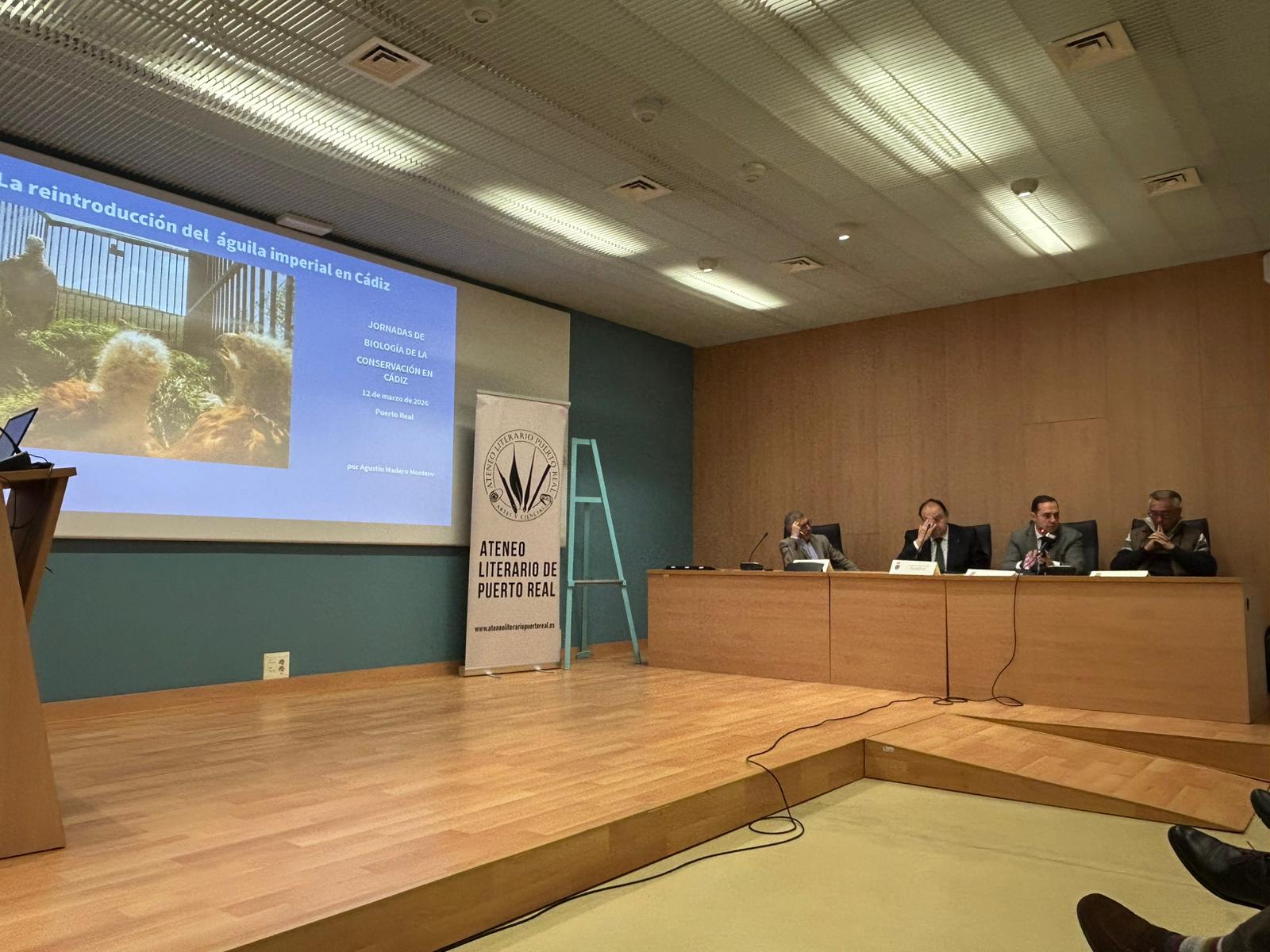 Sergio Arjona ha participado este jueves en las Jornadas de Biología de la Conservación en Cádiz .