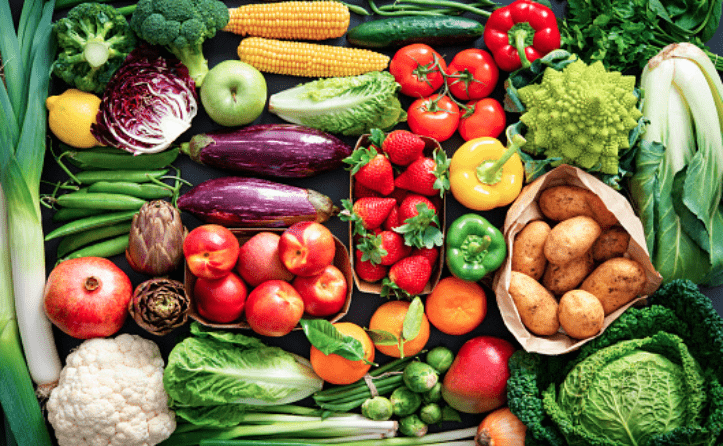Imagen de archivo de frutas y hortalizas