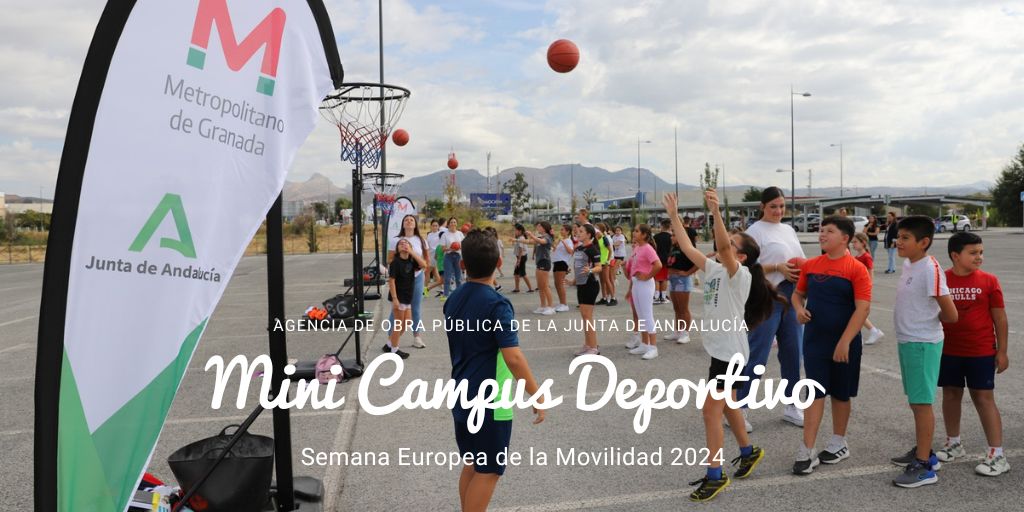 Escolares y jugadores profesionales de Baloncesto participan en el Mini Campus Deportivo de Juncaril.