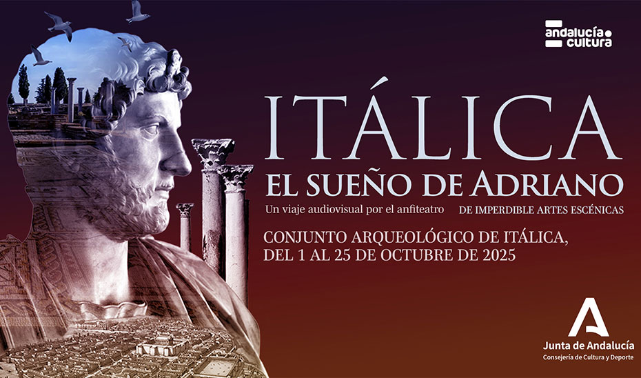 Cartel del audiovisual 'Itálica. El sueño de Adriano'