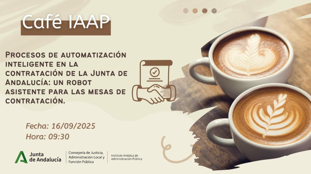 Cartel Cafe iaap contratación septiembre 2025